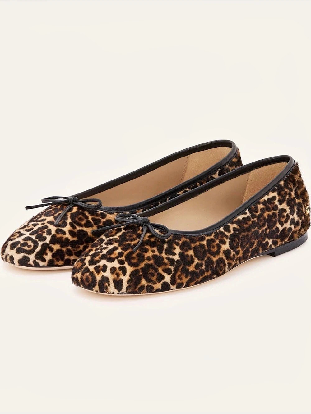 NEW Anine Bing Jamie Flats in Leopard Calf Hair size 8.5